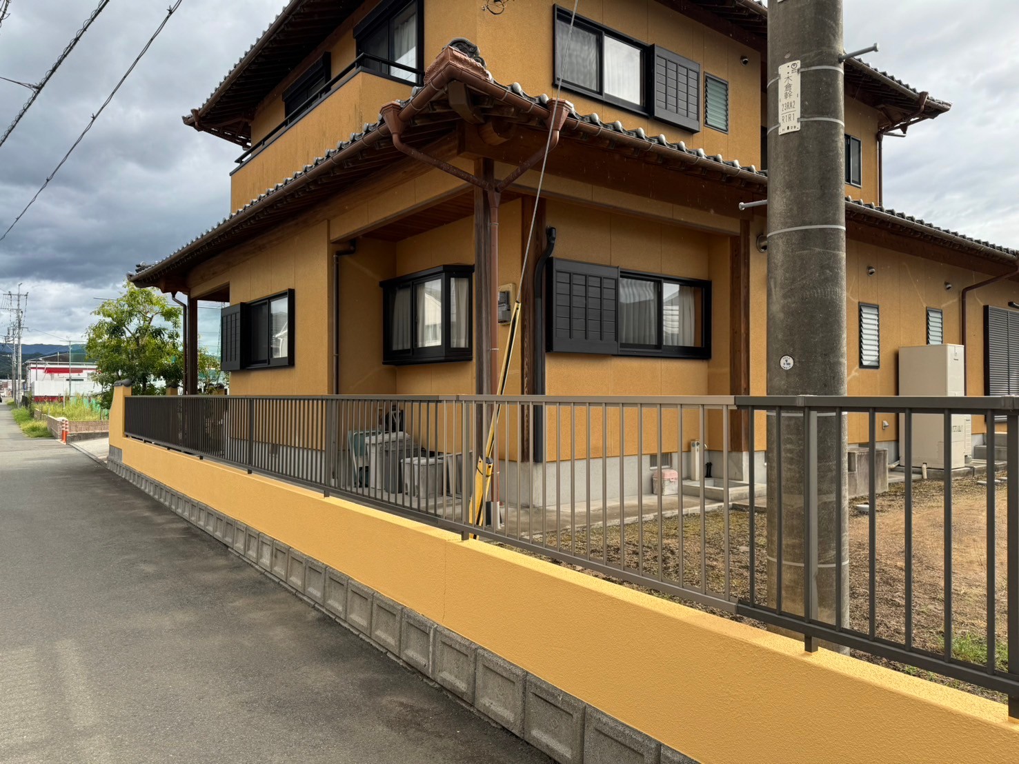 熊本県上益城郡御船町　汚れや塗膜剥がれのあった塀塗装工事